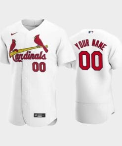 St. Louis Cardinals Custom Name Number Home Baseball Jersey White
