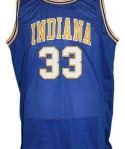 Alternative view of Steve Chubin #33 Indiana Aba Basketball Jersey Sewn Blue
