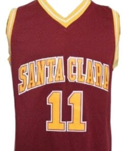 Alternative view of Steve Nash #11 College Basketball Jersey Sewn Maroon