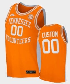 Tennessee Volunteers Custom Name Number Orange Retro College Basketball Jersey