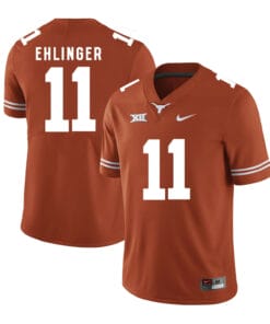 Texas Longhorns #11 Sam Ehlinger College Football Jersey Orange XII Patch