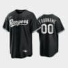 Texas Rangers Custom Name Number Coolbase Baseball Jersey Black