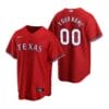 Texas Rangers Custom Name Number Coolbase Baseball Jersey Red