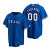 Texas Rangers Custom Name Number Coolbase Baseball Jersey Royal