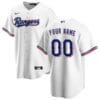 Texas Rangers Custom Name Number Coolbase Baseball Jersey White