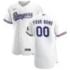 Texas Rangers Custom Name Number Flexbase Baseball Jersey White