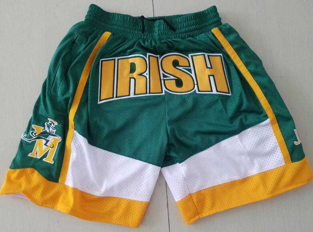 The Fighting Irish #23 Lebron James Green Soul Swingman High School Basketball Shorts