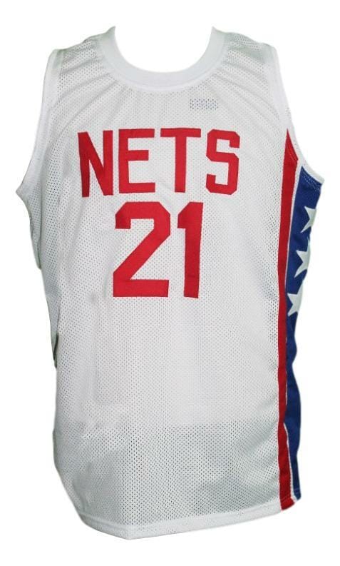 Tim Bassett New York Nets Aba Retro Basketball Jersey White - Image 2