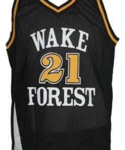 Alternative view of Tim Duncan #21 College Basketball Jersey Sewn Black