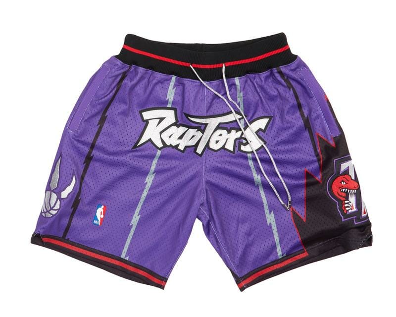 Toronto Raptors Shorts Purple JUST DON Shorts