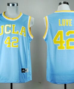 UCLA Bruins #42 Kevin Love NCAA Basketball Jersey Blue
