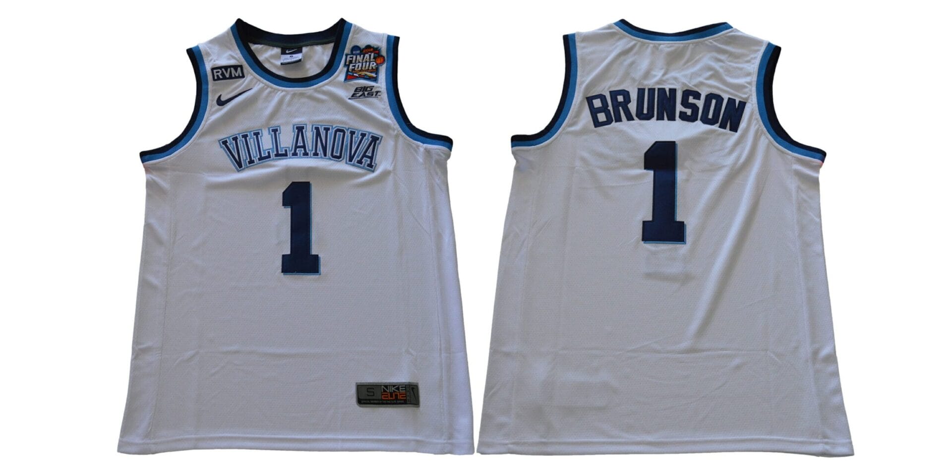 Villanova Wildcats #1 Brunson NCAA Basketball Jersey White