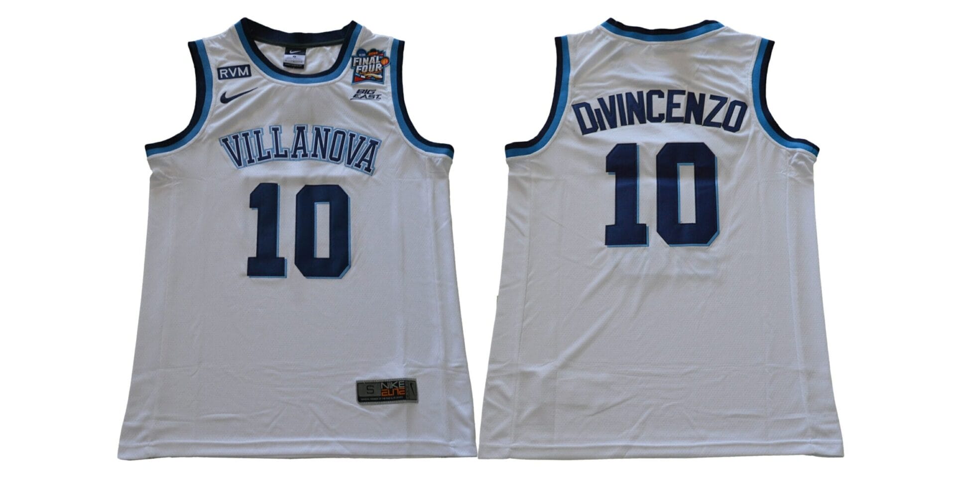 Villanova Wildcats #10 DIVINCENZO NCAA Basketball White
