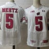Wisconsin Badgers #5 Mertz College Football Jersey White