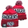 Wisconsin Badgers NCAA Hat Knit - New Era Logo Alternate Edition