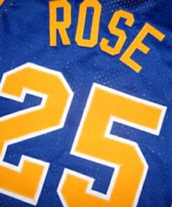 Derrick Rose #25 Simeon High School Basketball Jersey Blue