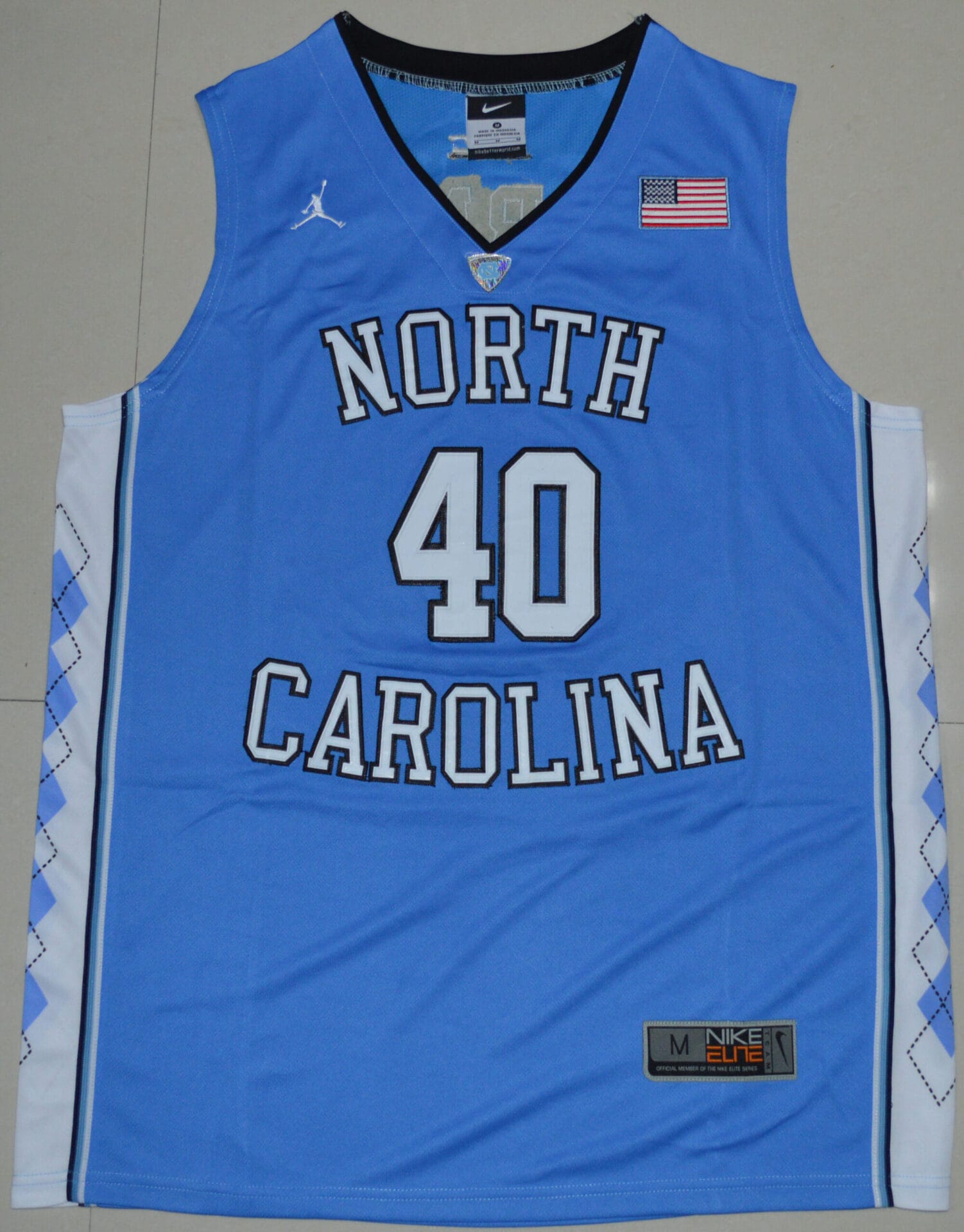 North Carolina Tar Heels #40 Harrison Barnes NCAA Basketball Jersey Blue