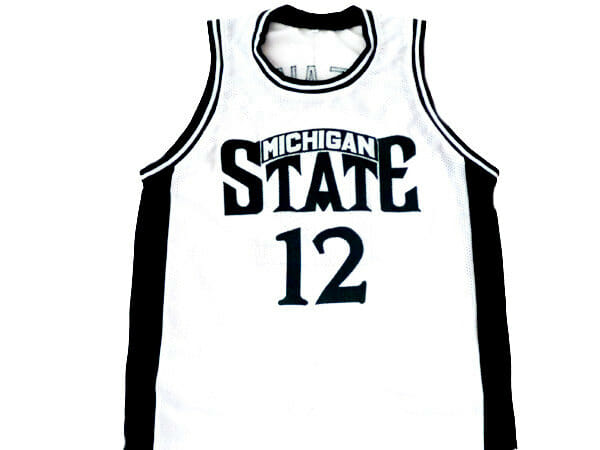 Mateen Cleaves #12 Michigan State Basketball Jersey White - Image 2