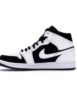 Alternative view of Air Jordan 1 Mid White Black