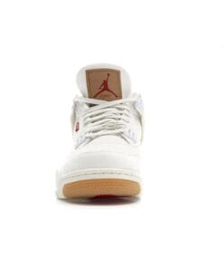 Alternative view of Air Jordan 4 Retro Levi's White (Levi's Tag)