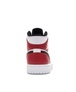 Air Jordan 1 Mid White Black Gym Red