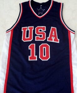 Alternative view of Kevin Garnett #10 Team USA New Basketball Jersey Navy Blue