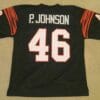 UNSIGNED CUSTOM Sewn Stitched Pete Johnson Black Jersey