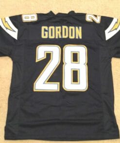 UNSIGNED CUSTOM Sewn Stitched Melvin Gordon Blue Jersey