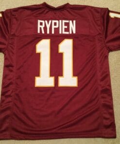 UNSIGNED CUSTOM Sewn Stitched Mark Rypien Burgundy Jersey