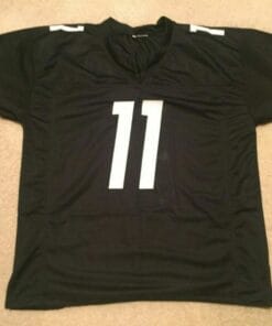 Alternative view of UNSIGNED CUSTOM Sewn Stitched Chase Claypool Black Jersey