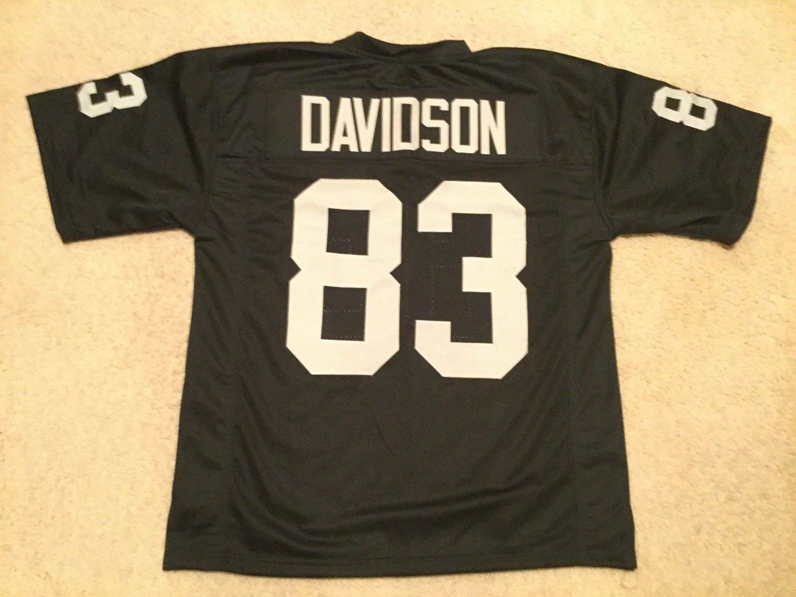 UNSIGNED CUSTOM Sewn Stitched Ben Davidson Black Jersey