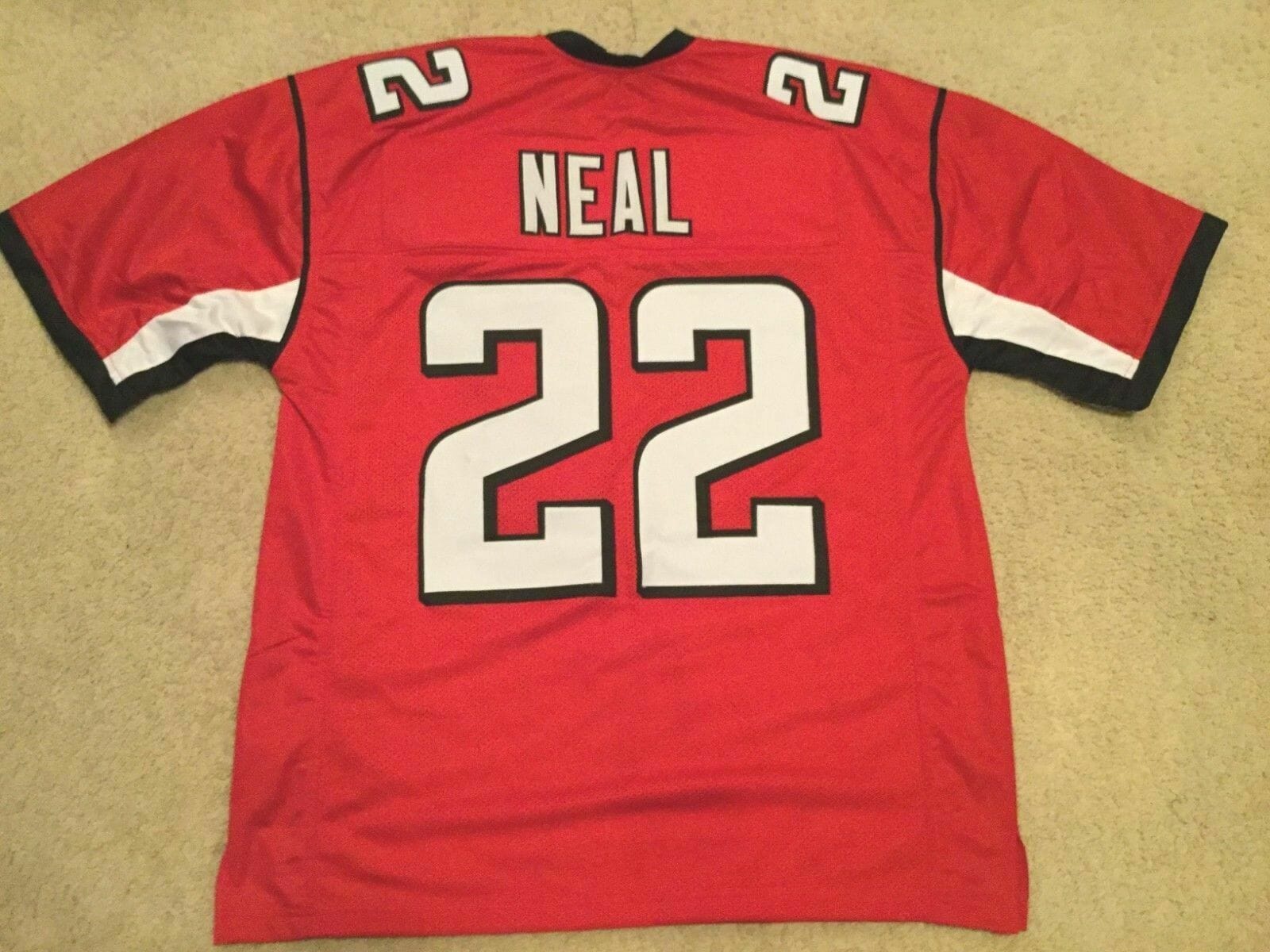 UNSIGNED CUSTOM Sewn Stitched Keanu Neal Red Jersey