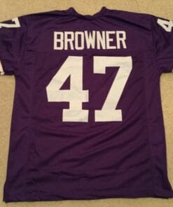 UNSIGNED CUSTOM Sewn Stitched Joey Browner Purple Jersey