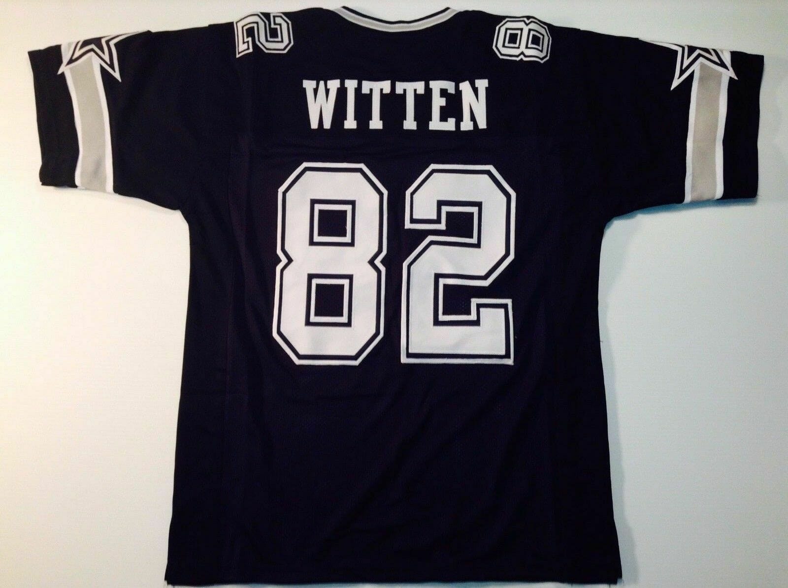 UNSIGNED CUSTOM Sewn Stitched Jason Witten Blue Jersey