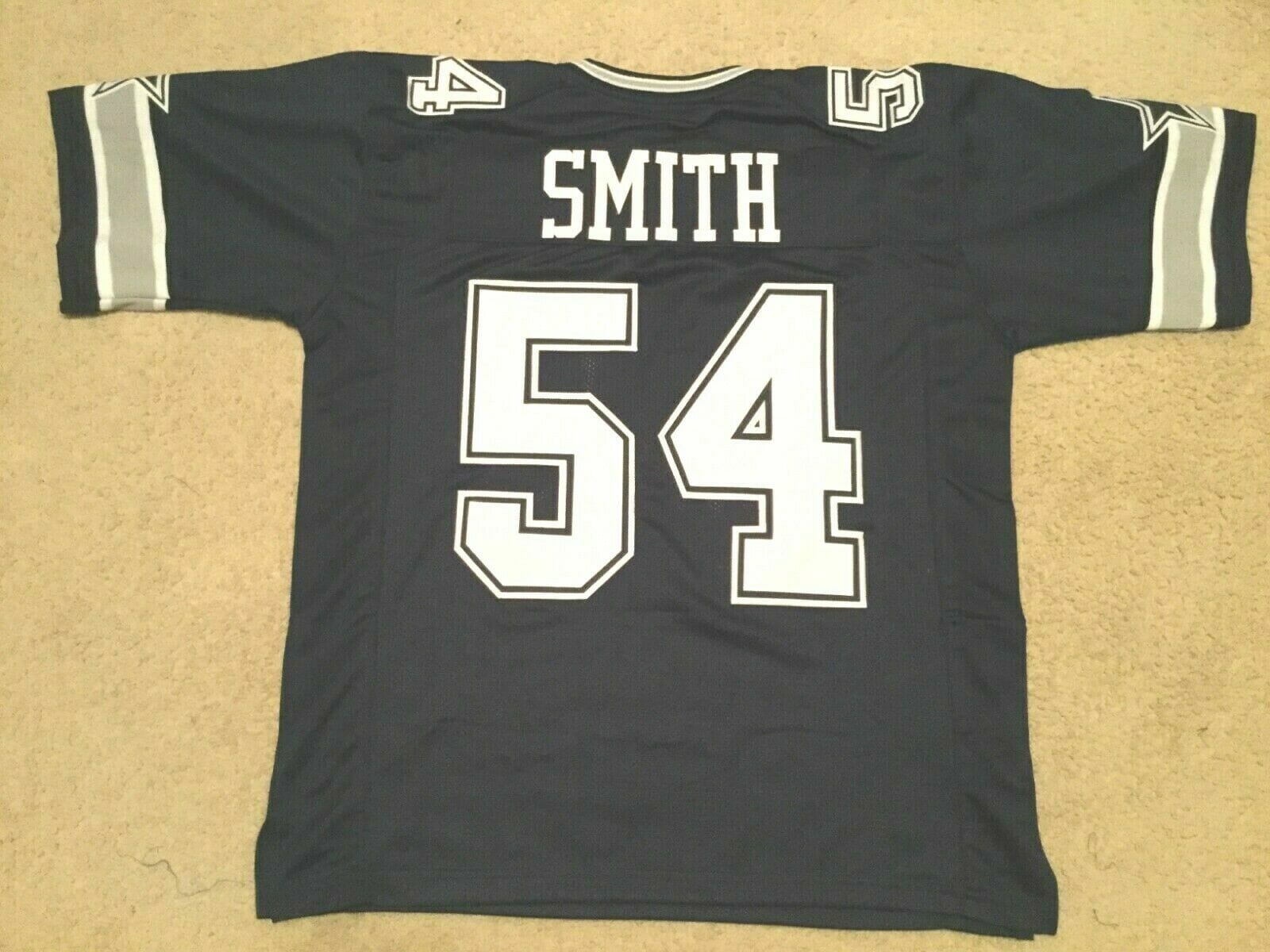 UNSIGNED CUSTOM Sewn Stitched Jaylon Smith Blue Jersey