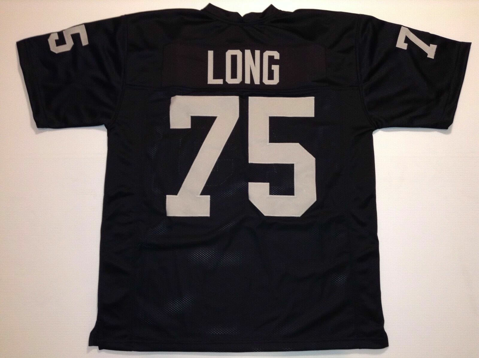 UNSIGNED CUSTOM Sewn Stitched Howie Long Black Jersey