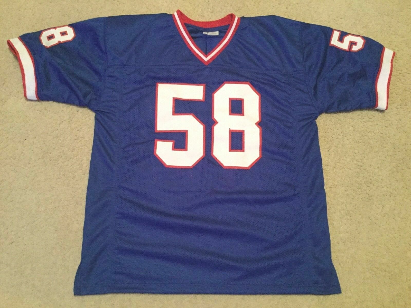 UNSIGNED CUSTOM Sewn Stitched Shane Conlan Blue Jersey
