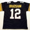UNSIGNED CUSTOM Sewn Stitched Terry Bradshaw Black Jersey