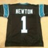 UNSIGNED CUSTOM Sewn Stitched Cam Newton ERROR Black Jersey