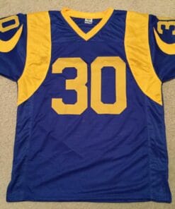 UNSIGNED CUSTOM Sewn Stitched Todd Gurley Old Style Blue Jersey