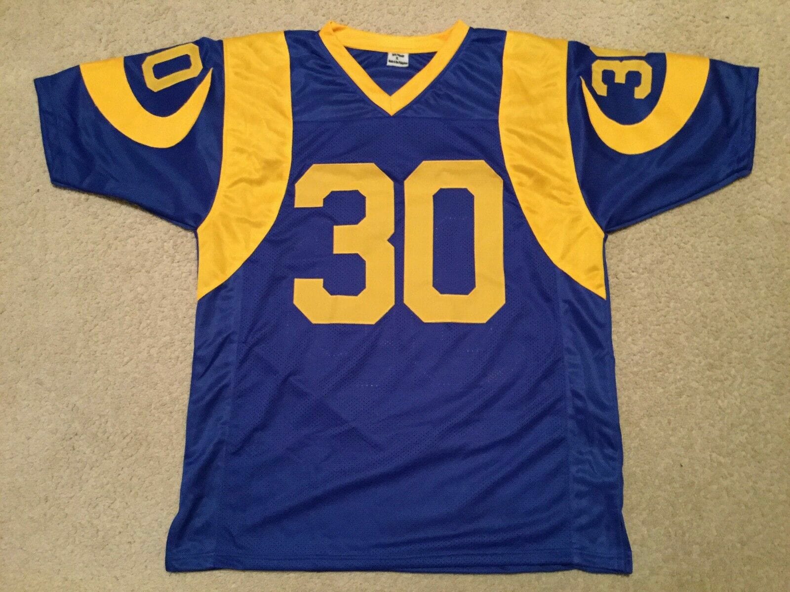 UNSIGNED CUSTOM Sewn Stitched Todd Gurley Old Style Blue Jersey