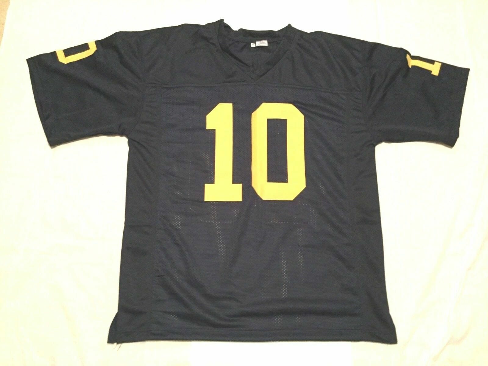 UNSIGNED CUSTOM Sewn Stitched Tom Brady Blue Jersey
