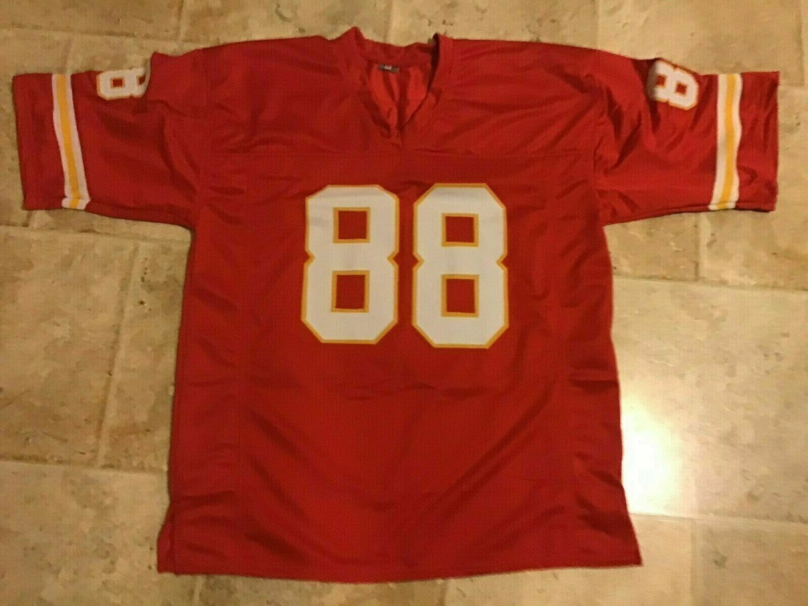 UNSIGNED CUSTOM Sewn Stitched Tony Gonzalez ERROR Red Jersey