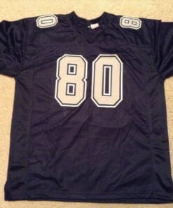 UNSIGNED CUSTOM Sewn Stitched Tony Hill Blue Jersey