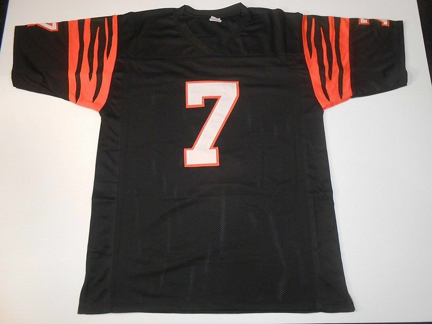 UNSIGNED CUSTOM Sewn Stitched Boomer Esiason Black Jersey