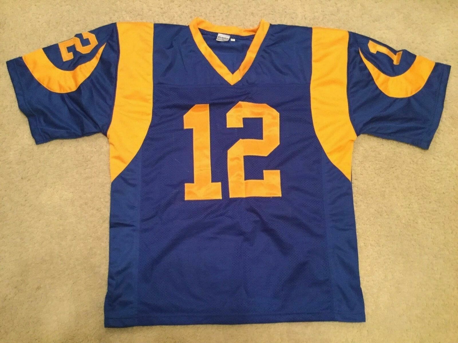 UNSIGNED CUSTOM Sewn Stitched Brandin Cooks Blue Jersey