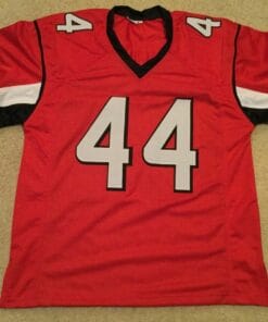 UNSIGNED CUSTOM Sewn Stitched Vic Beasley Jr. Red Jersey