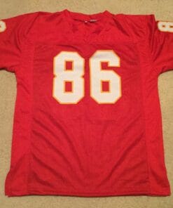 UNSIGNED CUSTOM Sewn Stitched Buck Buchanan Red Jersey