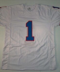 UNSIGNED CUSTOM Sewn Stitched Warren Moon White Jersey