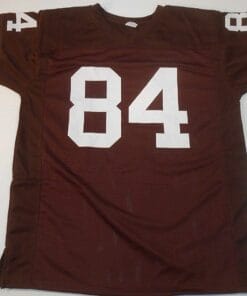 UNSIGNED CUSTOM Sewn Stitched Webster Slaughter Brown Jersey